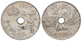Alfonso XIII (1886-1931). 25 céntimos. 1927. Madrid. PCS. (Cal-66). 6,98 g. XF. Est...20,00.