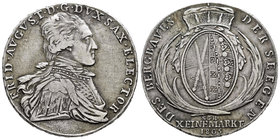 Germany. Saxony-Albertine. Friedrich August III. 1 thaler. 1805. SGH. (Km-1036). (Dav-851). Ae. 27,96 g. Escasa . Choice VF. Est...300,00.
