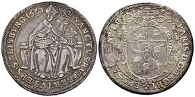 Austria. Paris Graf von Lodron. 1 thaler. 1620. Salzburg. (Km-61). (Dav-3497). Ag. 26,88 g. Almost XF/Choice VF. Est...250,00.
