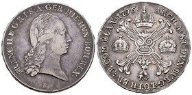 Austria. Franz II. 1 kronenthaler. 1796. Kremnitz. B. (Km-62.2). Ag. 29,39 g. Almost VF/VF. Est...60,00.