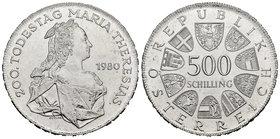 Austria. 500 schilling. 1990. Wien. (Km-2949). Ag. 23,84 g. Original luster. UNC. Est...25,00.