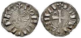 Crusaders. Bohemond III. Dinero. 1149-1163. Antioch. (Ccs-25). Ve. 0,73 g. VF. Est...50,00.