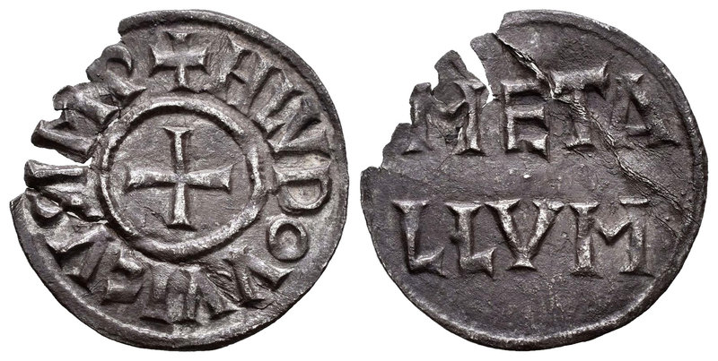 France. Carolingian Coinage. Luis el Piadoso. Denier. (Mg-398). (D-609). Anv.: +...