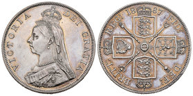 Great Britain. Victoria Queen. Doble florín. 1887. (Km-763). (S-3923). Ag. 22,61 g. Original luster. Almost UNC/UNC. Est...180,00.