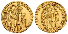 Italy. Francesco Loredano. Zecchino. Venice. (Fr-1405). Au. 3,15 g. Atractiva. AU. Est...350,00.