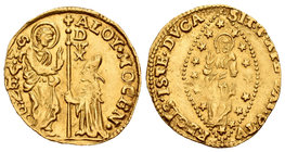 Italy. Alvise II Mocenigo. Zecchino. Venice. (Fr-1421). Au. 3,19 g. Almost XF. Est...300,00.