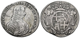 Malta. Francisco Ximenez de Texada. 1 scudi. 1774. (Km-286). Ag. 11,92 g. Scarce. VF. Est...140,00.
