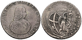 Malta. Francisco Ximenez de Texada. 2 scudi. 1774. (Km-287). (Dav-1605). Ag. 23,52 g. Very scarce. VF. Est...250,00.