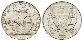 Portugal. Republic. 2,50 escudos. 1947. (Km-580). Ag. 3,51 g. Almost UNC/UNC. Est...18,00.