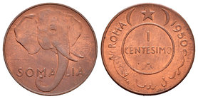 Somalia. 1 centésimo. 1950. Rome. (Km-1). Ae. 3,00 g. Original luster. UNC. Est...18,00.