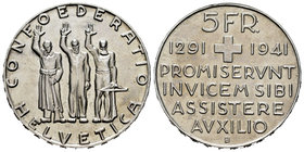 Switzerland. 5 francos. 1941. Bern. B. (Km-44). Ag. 14,92 g. Original luster. UNC. Est...50,00.