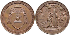 Medalla. 1887. (Museo del Prado 2005 p. 302). Ae. 57,56 g. Edge nicks. Scarce. XF. Est...100,00.