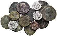 Lote de 15 monedas Imperio Romano (13), República Romana (2), todos bronces a excepción de 3 denarios. A EXAMINAR. Choice F/Almost VF. Est...300,00.