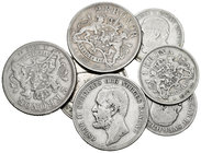 Sweden. Lote de 7 monedas de plata, 2 coronas, 1900, 1904, 1906, 1907 y de 1 corona, 1875, 1906, 1907. A EXAMINAR. Almost VF/VF. Est...150,00.