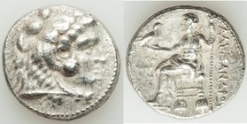 MACEDONIAN KINGDOM. Alexander III the Great (336-323 BC). AR tetradrachm (25mm, 16.81 gm, 5h). XF, porous. Early posthumous issue of Tyre, dated Regna...