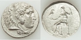 MACEDONIAN KINGDOM. Philip III Arrhidaeus (323-317 BC). AR tetradrachm (26mm, 16.41 gm, 12h). Choice VF, porosity. Lifetime issue of Sidon, under Ptol...