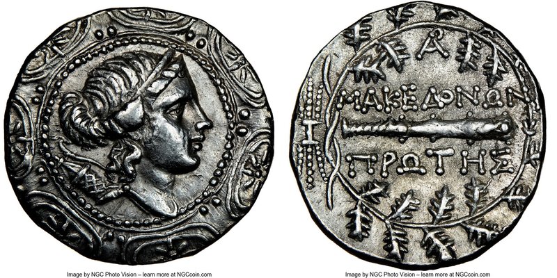 MACEDON UNDER ROME. First Meris. Ca. 167-148 BC. AR tetradrachm (31mm, 17.02 gm,...