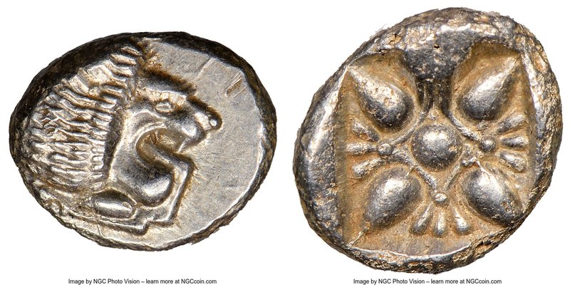 IONIA. Miletus. Ca. late 6th-5th centuries BC. AR obol or 1/12 stater (10mm, 1.2...