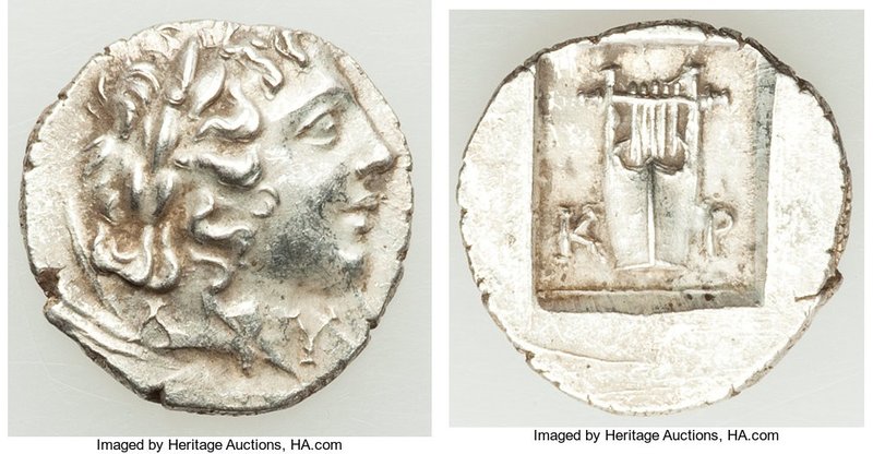 LYCIAN LEAGUE. Cragus. Ca. 1st century BC. AR hemidrachm (14mm, 1.70 gm, 1h). XF...