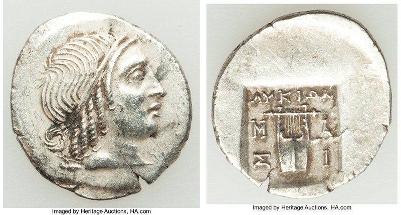 LYCIAN LEAGUE. Masicytes. Ca. 48-20 BC. AR hemidrachm (16mm, 2.05 gm, 12h). AU. ...