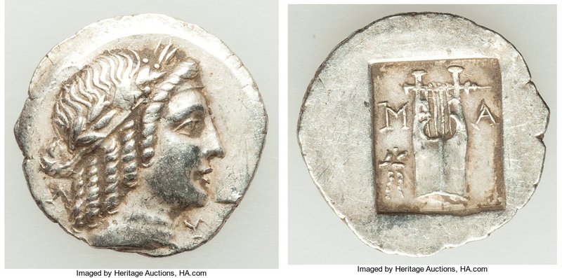 LYCIAN LEAGUE. Masicytes. Ca. 48-20 BC. AR hemidrachm (16mm, 1.82 gm, 12h). AU. ...