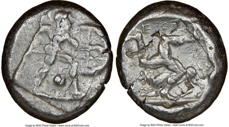 PAMPHYLIA. Aspendus. Ca. mid-5th century BC. AR stater (22mm, 5h). NGC Choice Fi...
