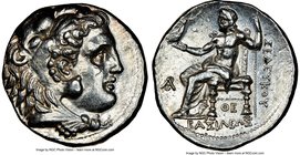 SELEUCID KINGDOM. Seleucus I Nicator (312-281 BC). AR tetradrachm (25mm, 17.17 gm, 7h). NGC Choice AU 5/5 - 4/5. Type of Alexander III of Macedon. Ant...