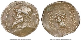 ELYMAIS KINGDOM. Kamnaskires V (ca. 54-32 BC). AR tetradrachm (27mm, 12h). NGC Choice VF. Seleucia ad Hedyphon. Diademed, draped bust of Kamnaskires V...