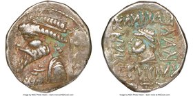 ELYMAIS KINGDOM. Kamnaskires V (ca. 54-32 BC). AR tetradrachm (27mm, 12h). NGC VF. Seleucia ad Hedyphon. Diademed, draped bust of Kamnaskires V left; ...