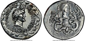 Marc Antony, as Triumvir and Imperator (44-30 BC), with Octavia. AR cistophorus (27mm, 11.88 gm, 1h). NGC Choice XF 5/5 - 2/5, brushed. Ephesus, ca. s...