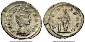 Julia Maesa (AD 218-224/5). AR denarius (21mm, 5h). NGC Choice AU. Rome, under Elagabalus, AD 218-220. IVLIA MAESA AVG, draped bust of Julia Maesa rig...