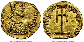 Constantine IV Pogonatus (AD 668-685). AV tremissis (14mm, 1.30 gm, 6h). NGC AU 4/5 - 3/5, clipped. Syracuse, 9th officina. d N COS t -AN t S A X, pea...