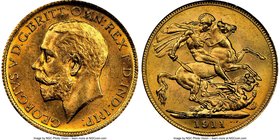 George V gold Sovereign 1911-S MS63 NGC, Sydney mint, KM29.

HID09801242017