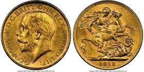 George V gold Sovereign 1913-M MS63 NGC, KM29.

HID09801242017