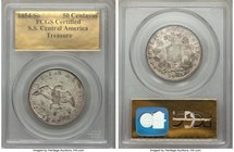 Republic 50 Centavos 1854-So Genuine PCGS, KM128. S. S. Central America Treasure.

HID09801242017
