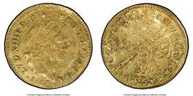Louis XIV gold Louis d'Or 1704-M MS61 PCGS, Toulouse mint, KM365.12, Gad-254. Flan réformé.

HID09801242017