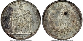 Republic 5 Francs 1877-A MS64 NGC, Paris mint, KM820.1.

HID09801242017