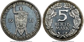 Weimar Republic Proof "Rhineland" 5 Mark 1925-A PR64 NGC, Berlin mint, KM47.

HID09801242017