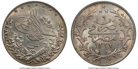 Ottoman Empire. Mehmed V 10 Qirsh AH 1327 Year 6 (1913/4) MS64 PCGS, Misr mint (in Egypt), KM309.

HID09801242017