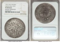 Pair of Certified Assorted Issues NGC, 1) Italy: Lucca. Republic Scudo 1741 - VF Details (Mount Removed), KM53, Dav-1373. 2) Austria: Maria Theresa Ta...