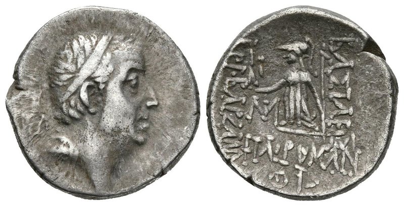 REYES DE CAPADOCIA, Ariobarzanes I. Dracma. (Ar. 3,91g/17mm). 96-63 a.C. (Simone...