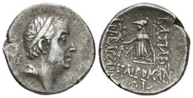 REYES DE CAPADOCIA, Ariobarzanes I. Dracma. (Ar. 3,91g/17mm). 96-63 a.C. (Simonetta 44a; HGC 7, 846). MBC.