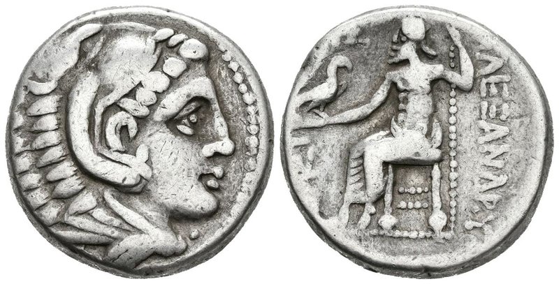 REINO DE MACEDONIA. Philippo III Arrhidaeus, en nombre de Alejandro III. Tetradr...