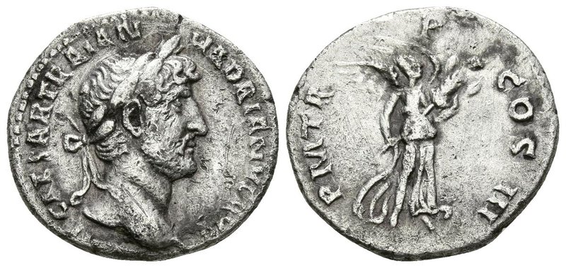 ADRIANO. Denario. 117-138 d.C. Roma. A/ Busto laureado a derecha. IMP CAESAR TRA...