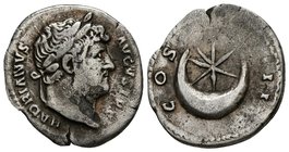 ADRIANO. Denario. (Ar. 2,84g/17mm). 125-128 d.C. Roma. (RIC 201). MBC-.