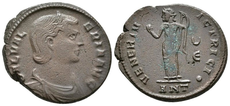 GALERIA VALERIA. Follis. 308 d.C. Antioquía. A/ Busto con diadema y drapeado a d...