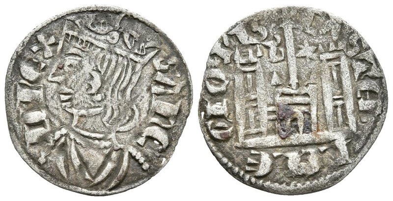 SANCHO IV. Cornado. (1284-1295). Burgos, B y estrella de seis puntas. AB 296. Ve...