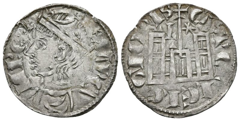 SANCHO IV. Cornado. (1284-1295). León, L y estrella de seis puntas. AB 299.4. Ve...