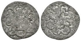 FELIPE II (1556-1598). 1 Cuarto. (Ve. 1,08g/16mm). S/D. Cuenca. (Cal-812). MBC. Rara.