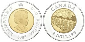 CANADA. 8 Dollars. 2005. Km#597. Ar. 32,13g. PROOF.